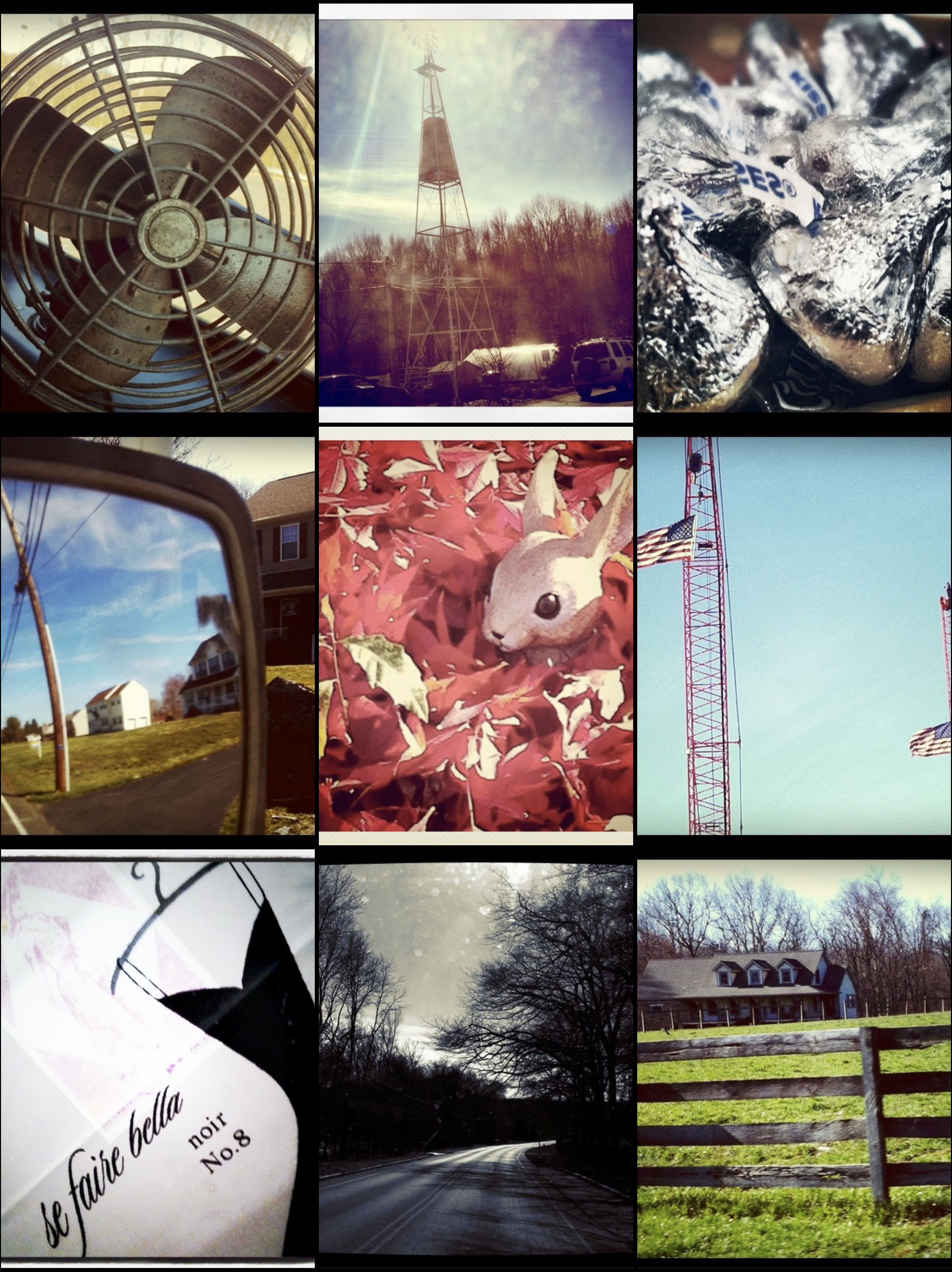 Instagram 9-image snapshot of early iPhone photography